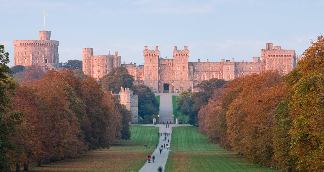 Castelo de Windsor no Reino Unido