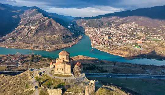 Jvari Monastery panorama