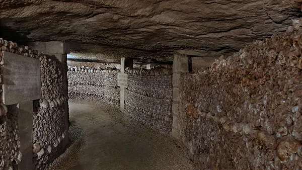 Renovated Paris Catacombs